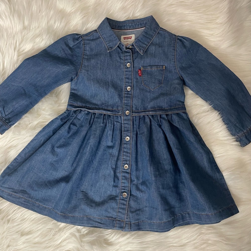 Levi's Light Blue Denim Shirt dress